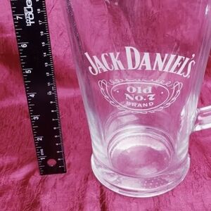 Jack Daniels Transparent Water Pitcher with White ETCHED Logo